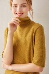 Short Sleeves With Small Twisted Collar