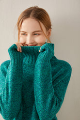 Stand Collar Thickened Cashmere Sweater