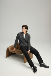 Half Turtleneck Thick Zipper Cardigan