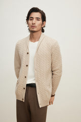 Shawl Collar Thick Cardigan