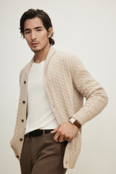 Shawl Collar Thick Cardigan