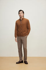 Stand Collar Cashmere Cardigan
