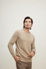 Crew Neck Color Matching Pullover