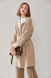 Stand Collar Double Handle Coat