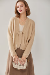 V-neck Single-breasted Batwing Cardigan For Women