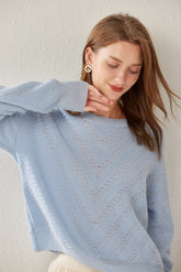 Crew Neck Floral Pullover