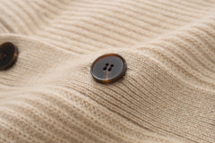 V-neck Single-breasted Batwing Cardigan