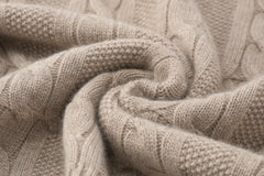 Turtleneck Thick Cable Pullover