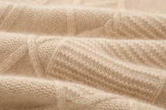 High Collar Thickened Floral Pullover