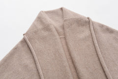Mid-length Cashmere Cardigan Coat
