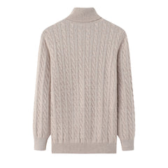 Turtleneck Thick Cable Pullover