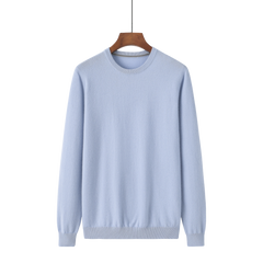 Crew Neck Color Matching Pullover