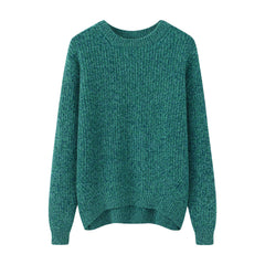 Round Neck Thickened Yuanbao Stitch Women's Pullover