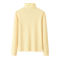 Free Neck Rolled Hem Pullover SQ00501-1模特