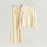 Crew Neck Sweater Loose Pants