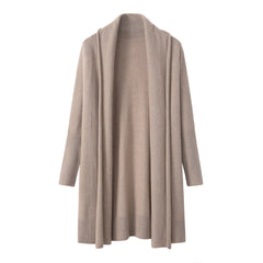 Mid-length Cashmere Cardigan Coat