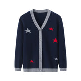 Children V-neck Star Cardigan