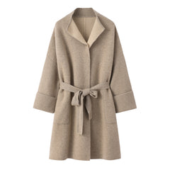 Stand Collar Double Handle Coat