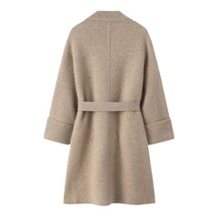 Stand Collar Double Handle Coat