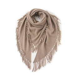 Double Reverse Stitch Tassel Shawl