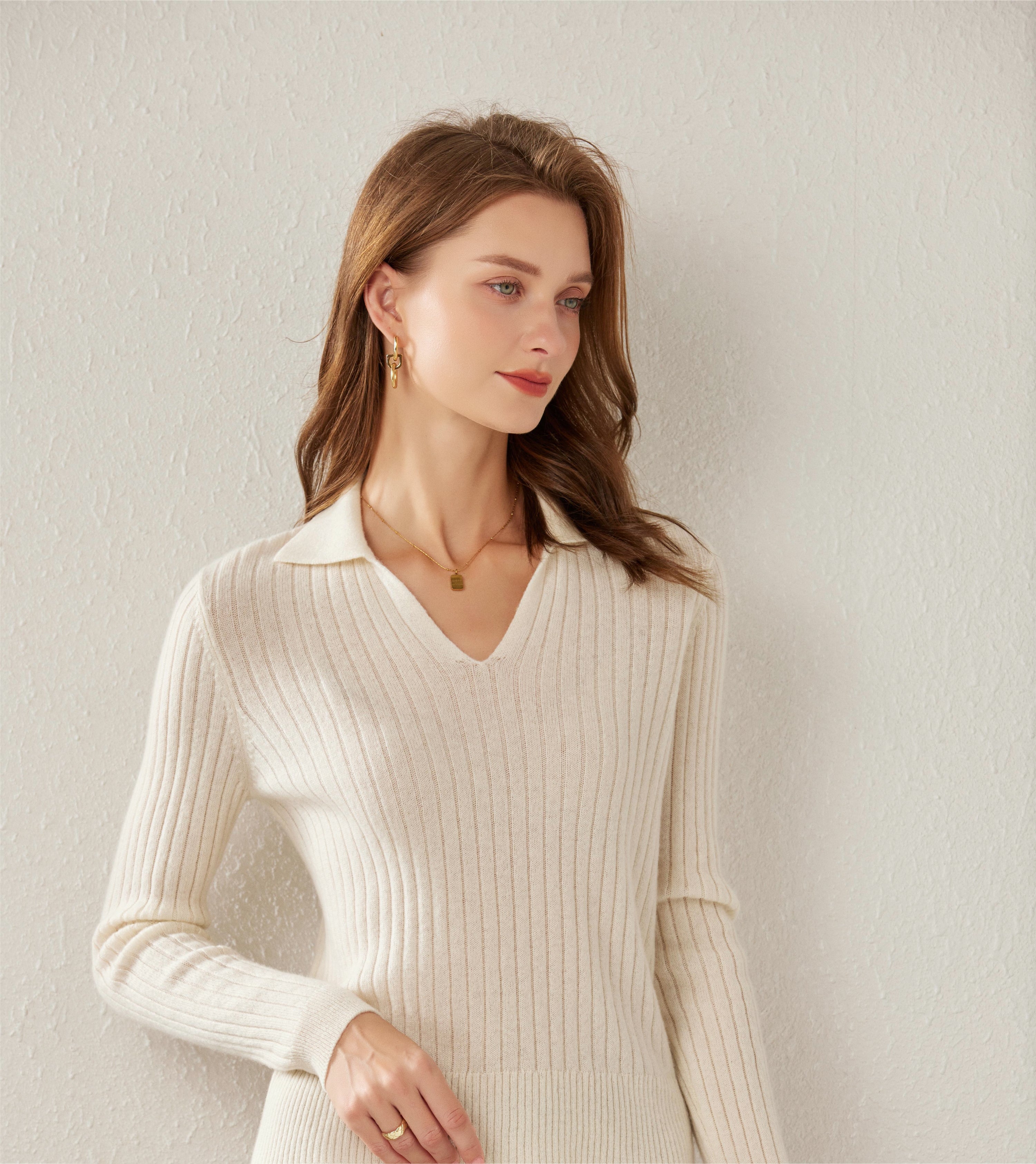 Lapel Drawstring Pullover