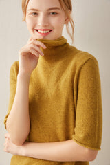 Short Sleeves With Small Twisted Collar