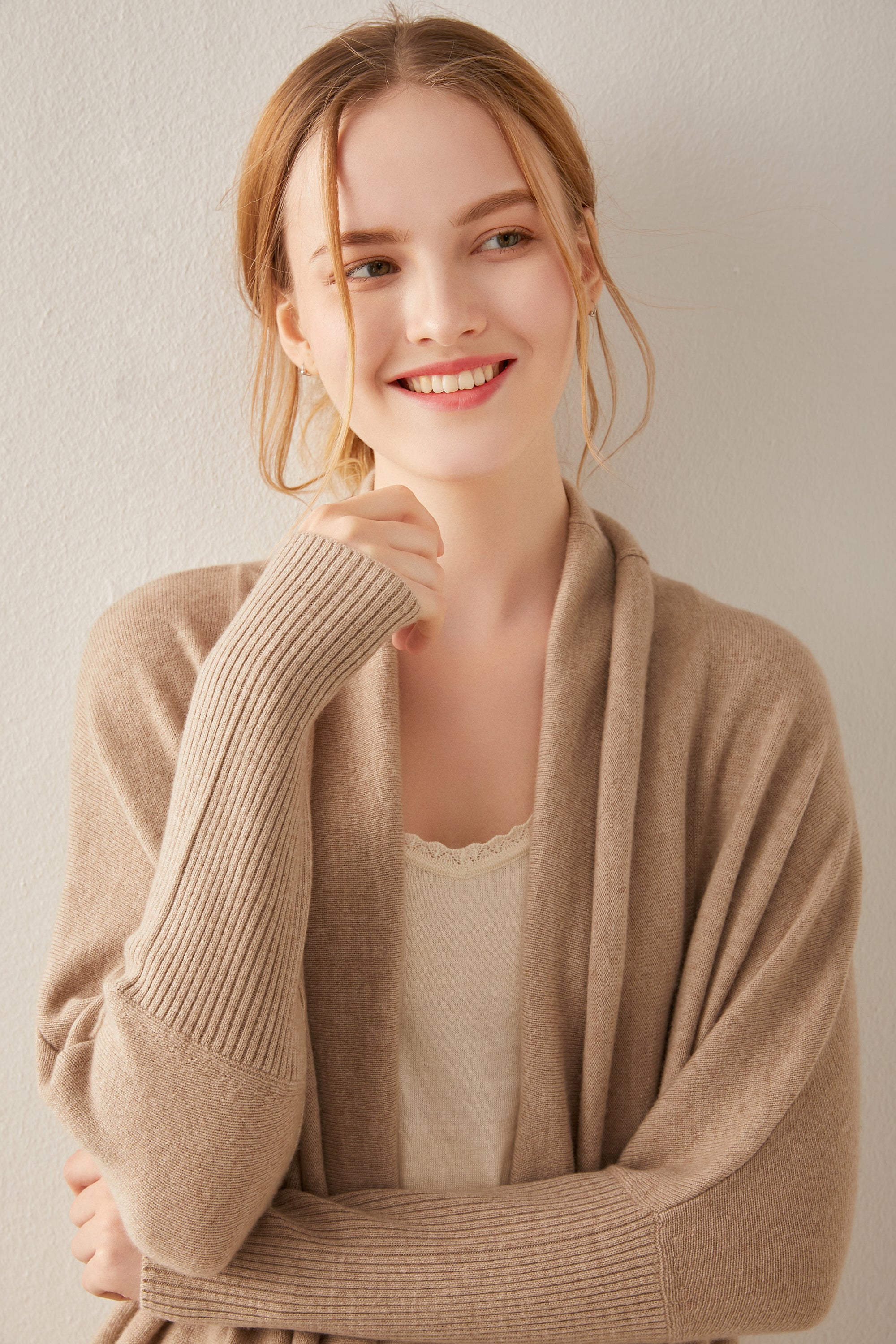 Mid-length Cashmere Cardigan Coat