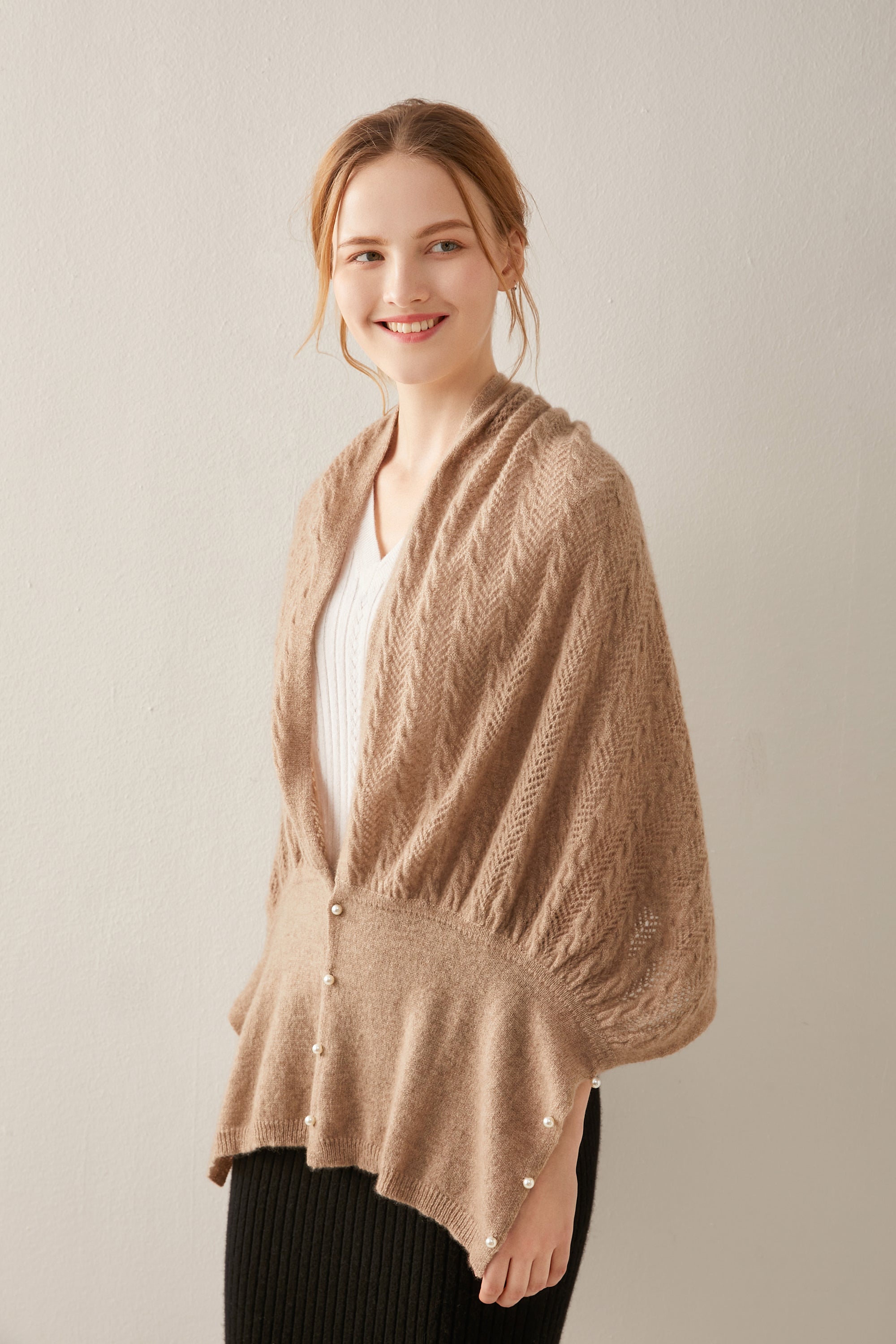 Cashmere Mesh Shawl Scarf
