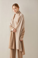 Plaid Cashmere Scarf Shawl