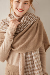 Plaid Cashmere Scarf Shawl