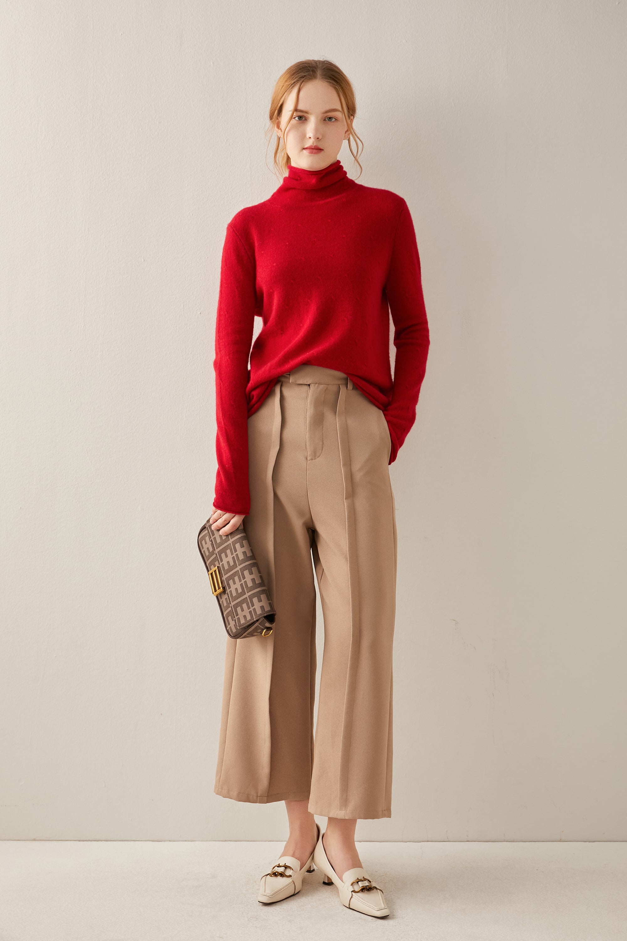 Pile Collar Small Cable Pullover