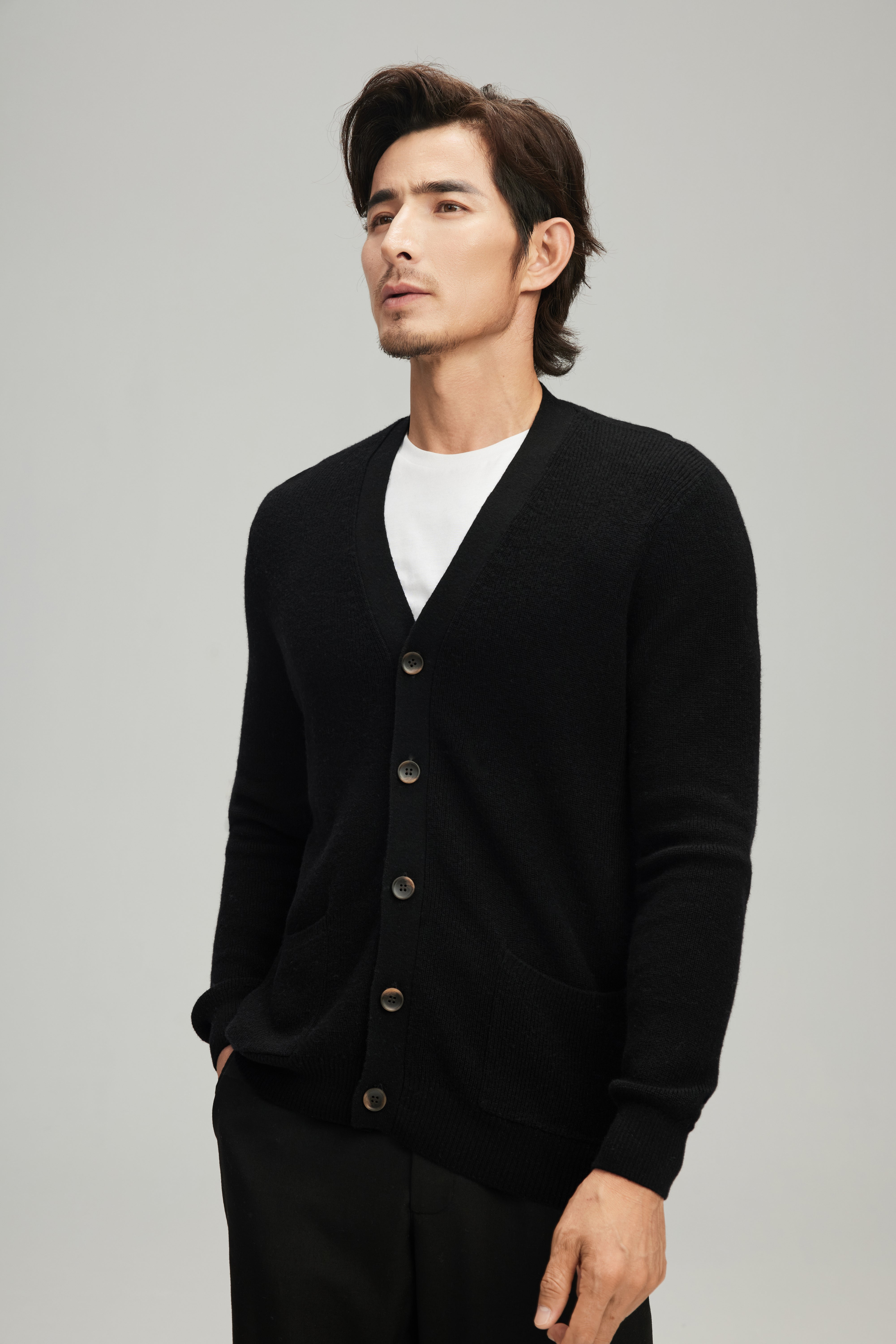 V-Neck Cashmere Cardigan