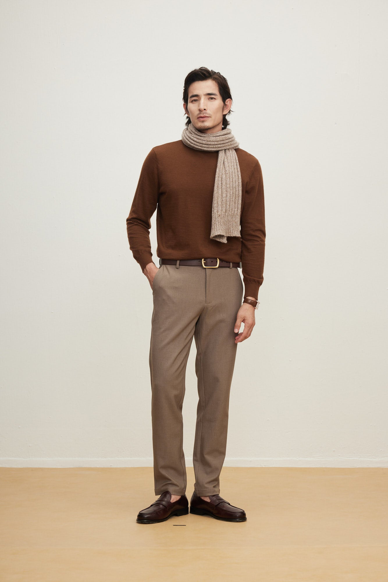 Worsted Turtleneck Pullover