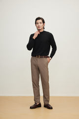 Worsted Half Turtleneck Pullover