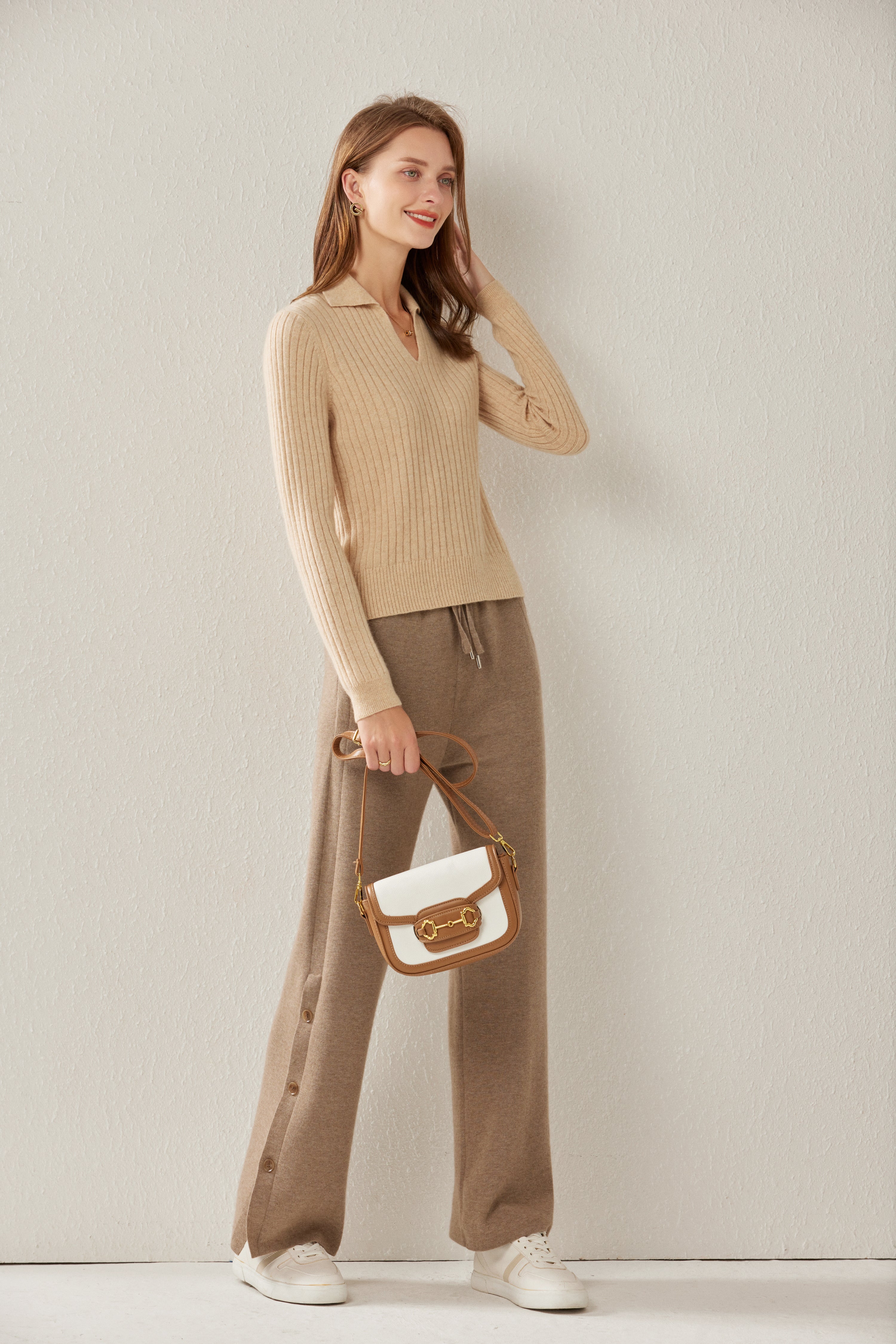 Lapel Drawstring Pullover