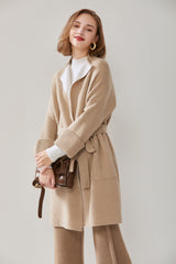 Stand Collar Double Handle Coat