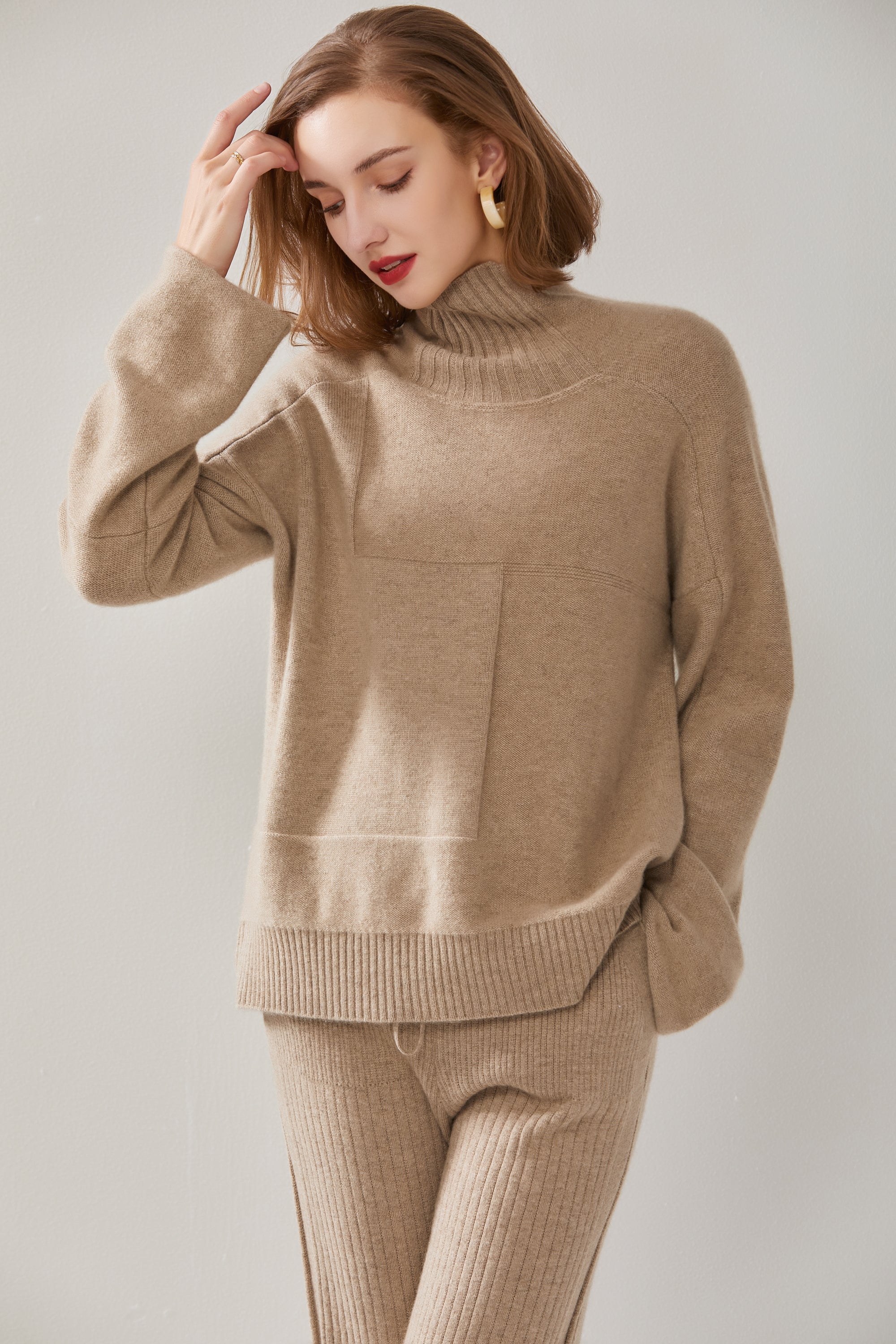 High Neck Fashion Pullover