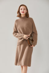 Half Turtleneck Thickened Cable Pullover