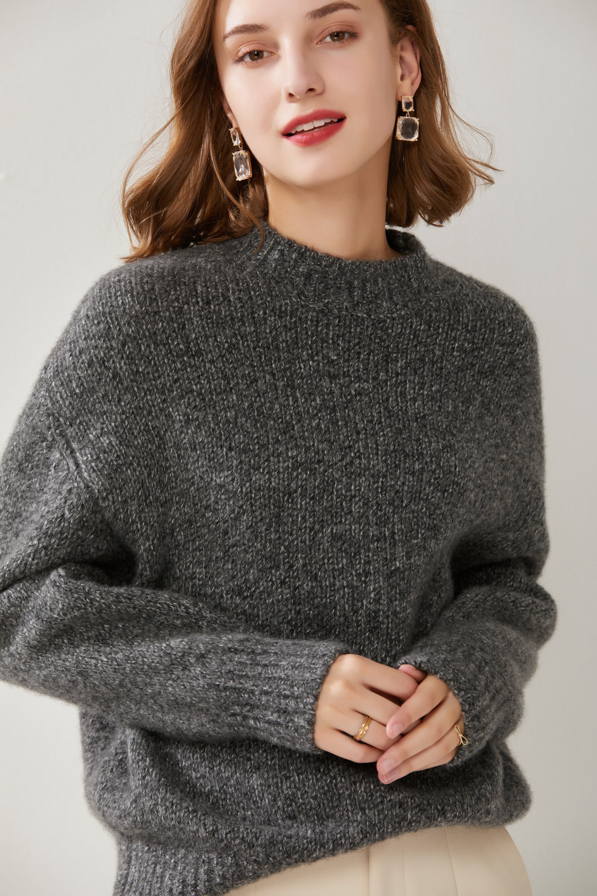Round Neck Thickened  Pullover SQ00341-1