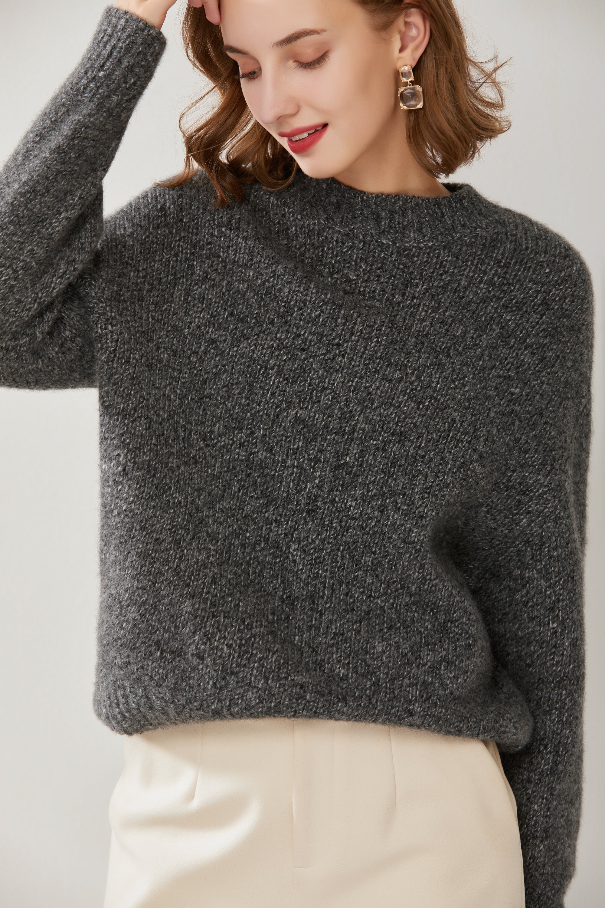 Round Neck Thickened  Pullover SQ00341-1