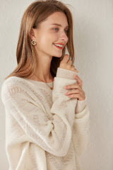 Crew Neck Floral Pullover