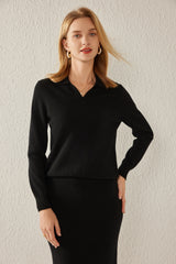 Small Lapel Pullover