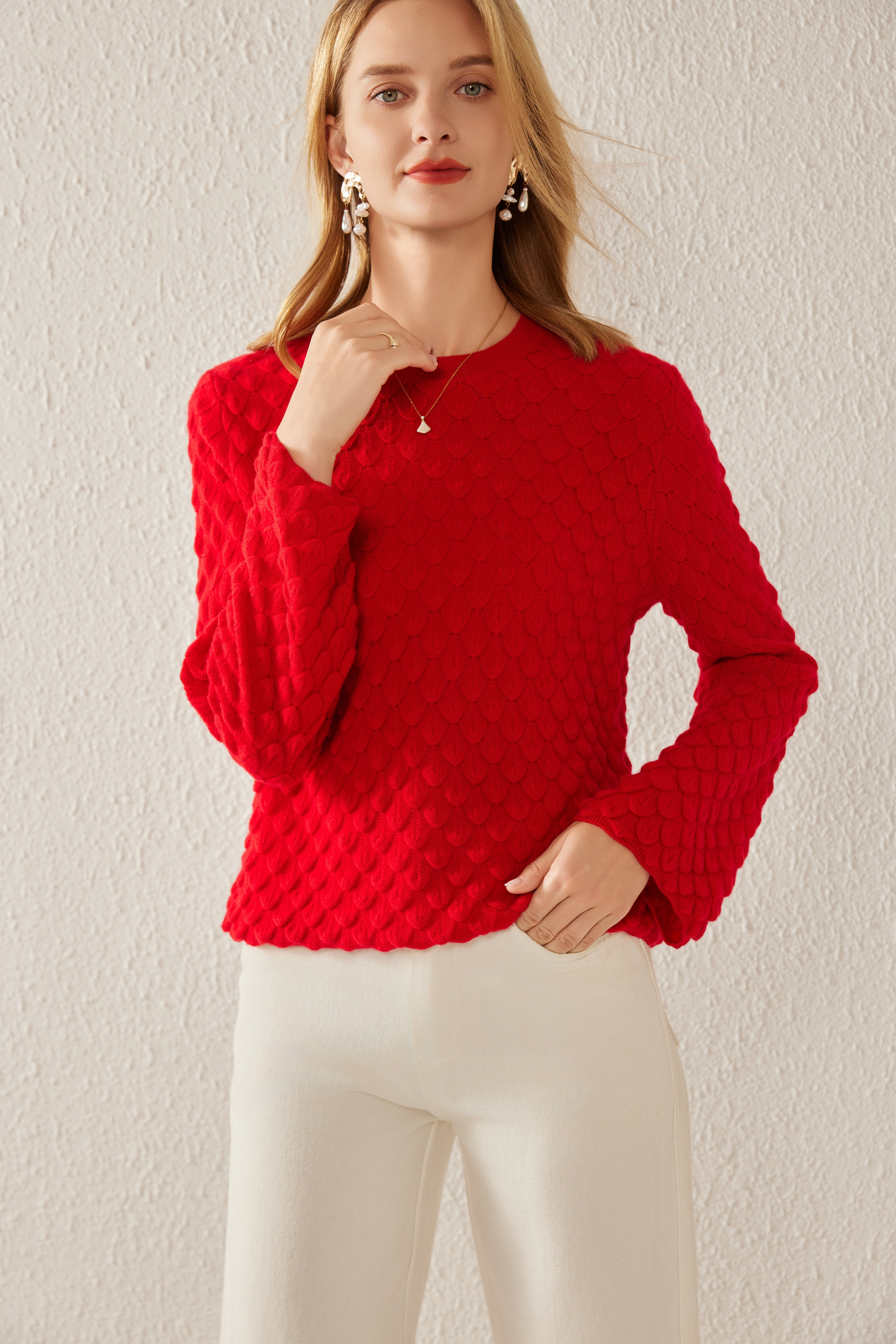 Round Neck Floral Cardigan