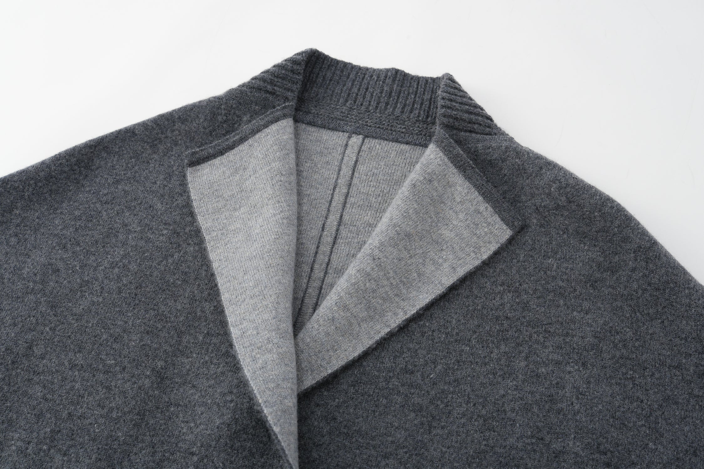 Stand Collar Double Handle Coat