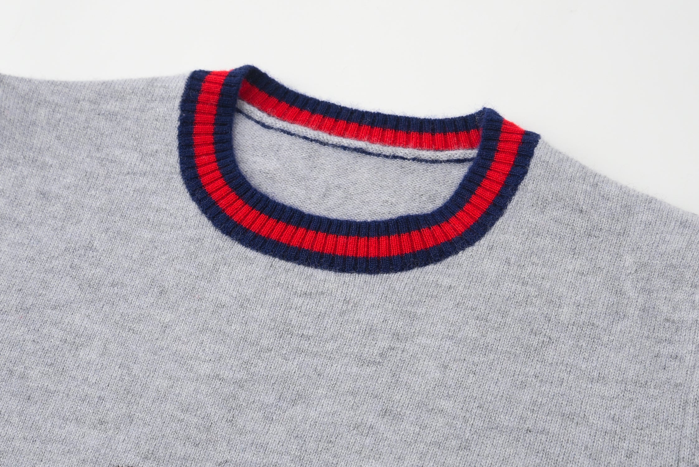 Children Jacquard Round Neck Musical Note Pullover Cashmere Sweater