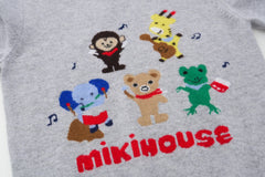 Children Jacquard Round Neck Musical Note Pullover Cashmere Sweater