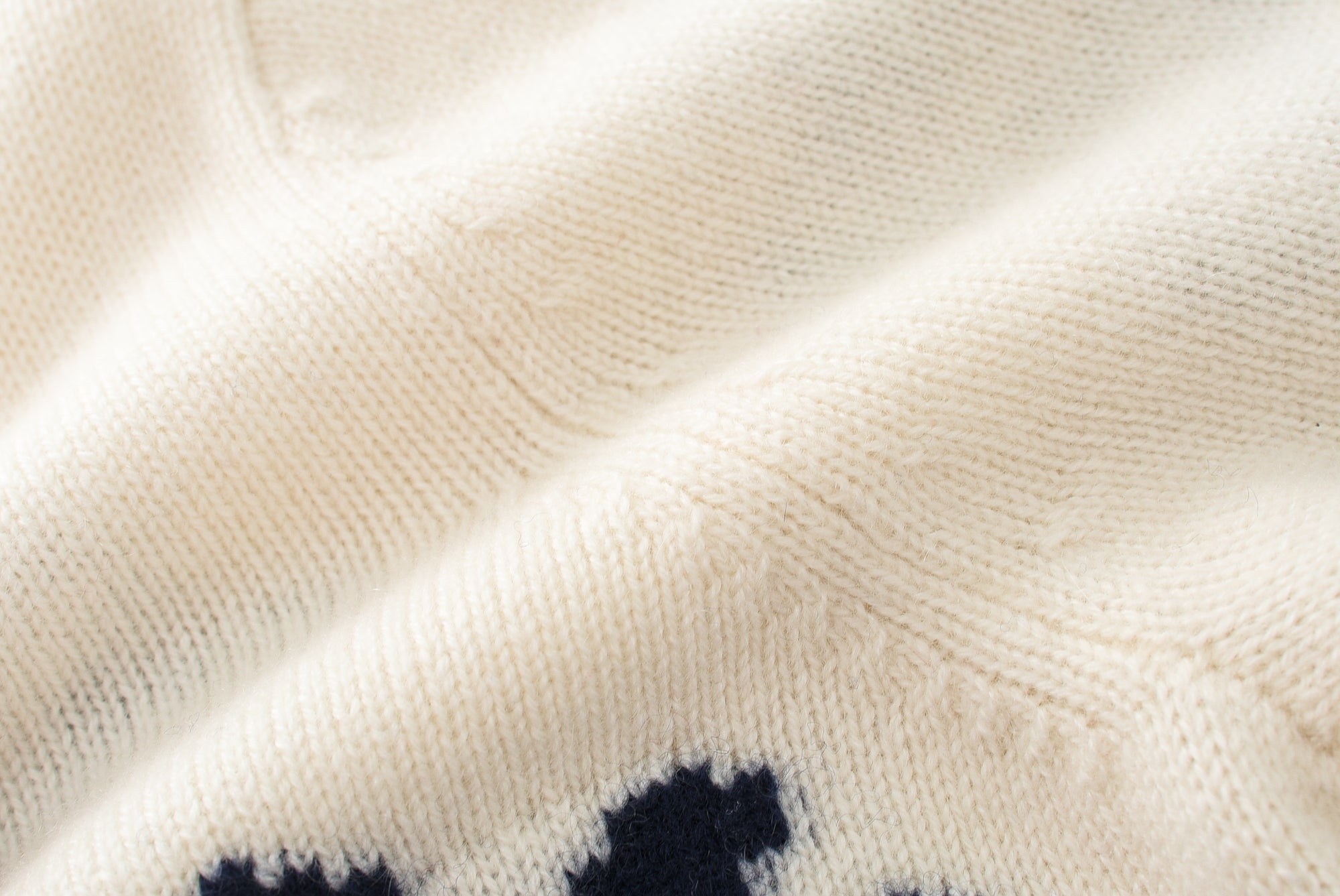 Round Neck Jacquard Cashmere Sweater