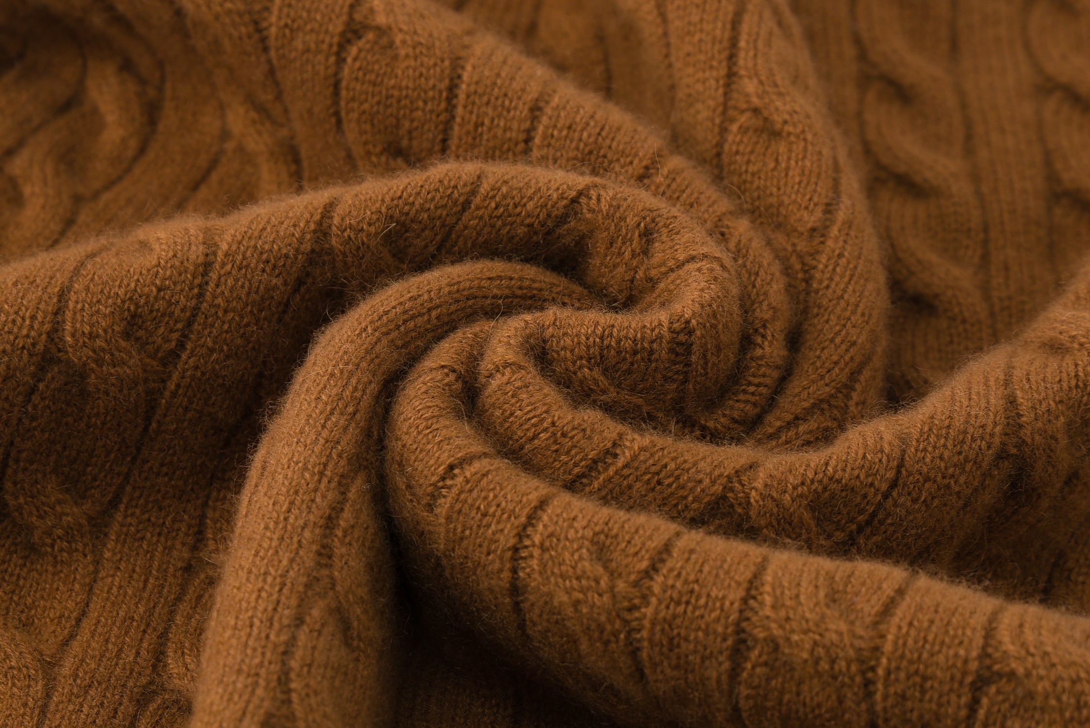 Turtleneck Thick Cable Pullover
