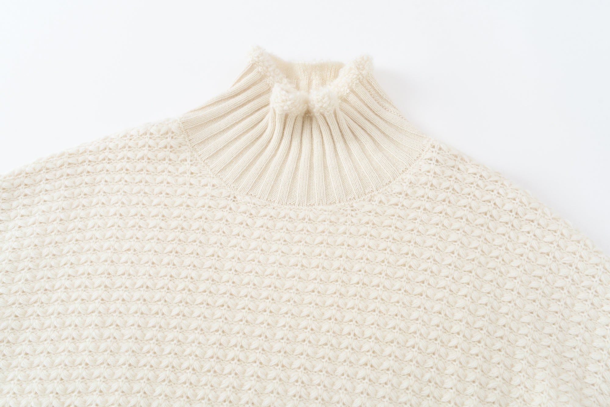 Stand Collar Thickened Floral Pullover