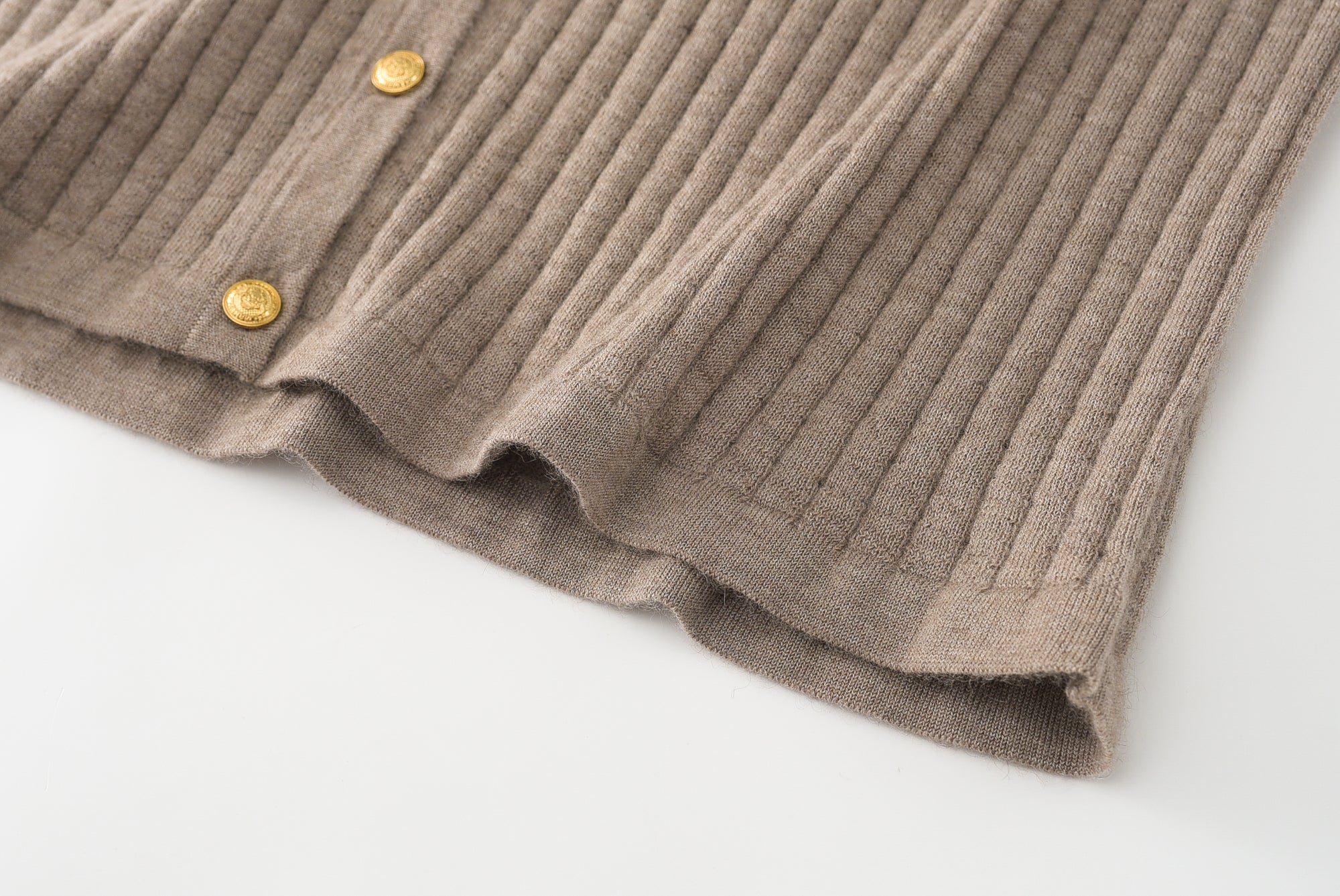 Worsted Crew Neck Cardigan